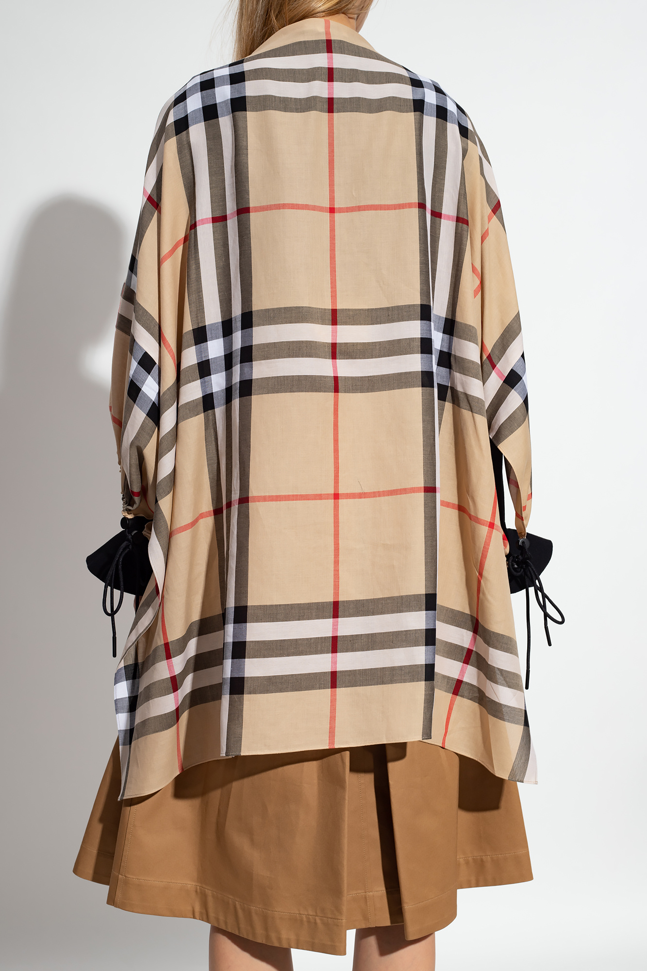 Burberry best sale check cape